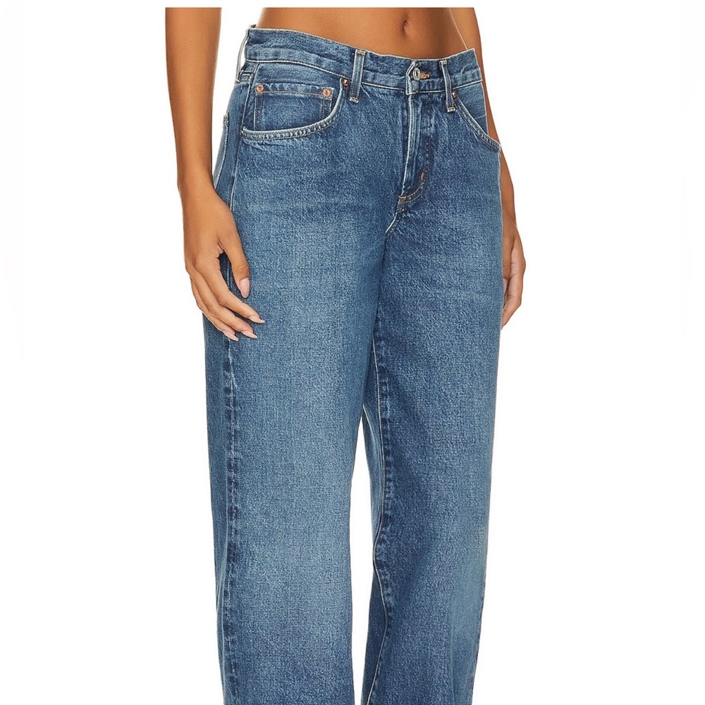 Agolde Fusion Mid Rise Jeans Wide Leg Baggy Jeans